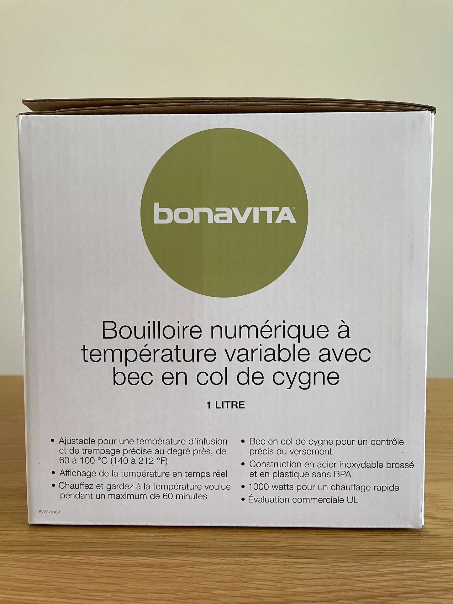 Bonavita 1L Cordless Variable Digital Kettle