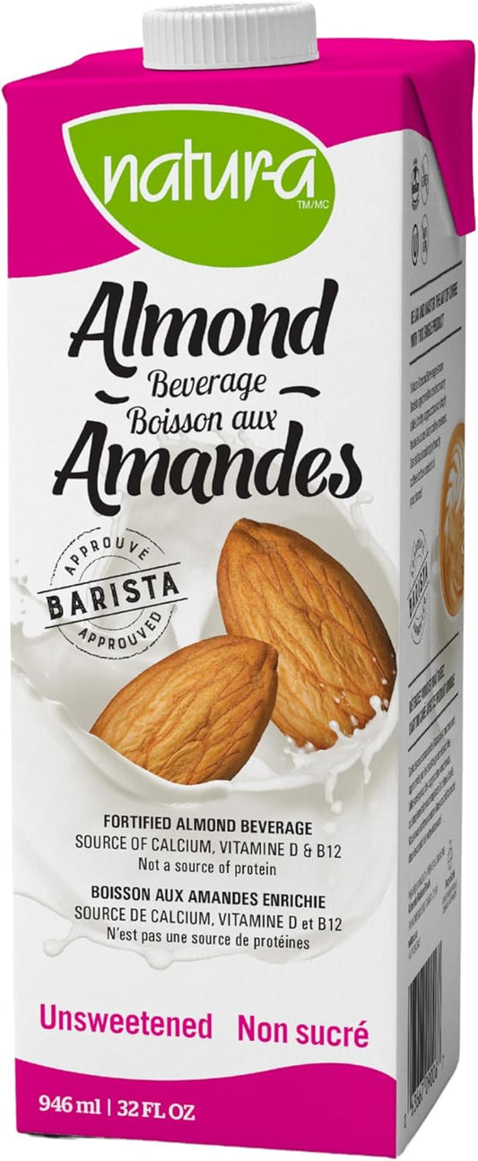 Natura unsweetened almond milk barista 12 x 946ml