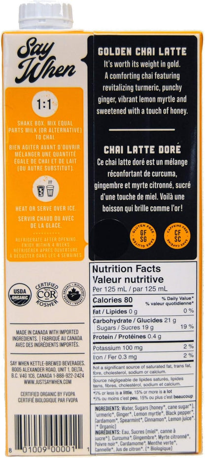 SAY WHEN Chai Concentré