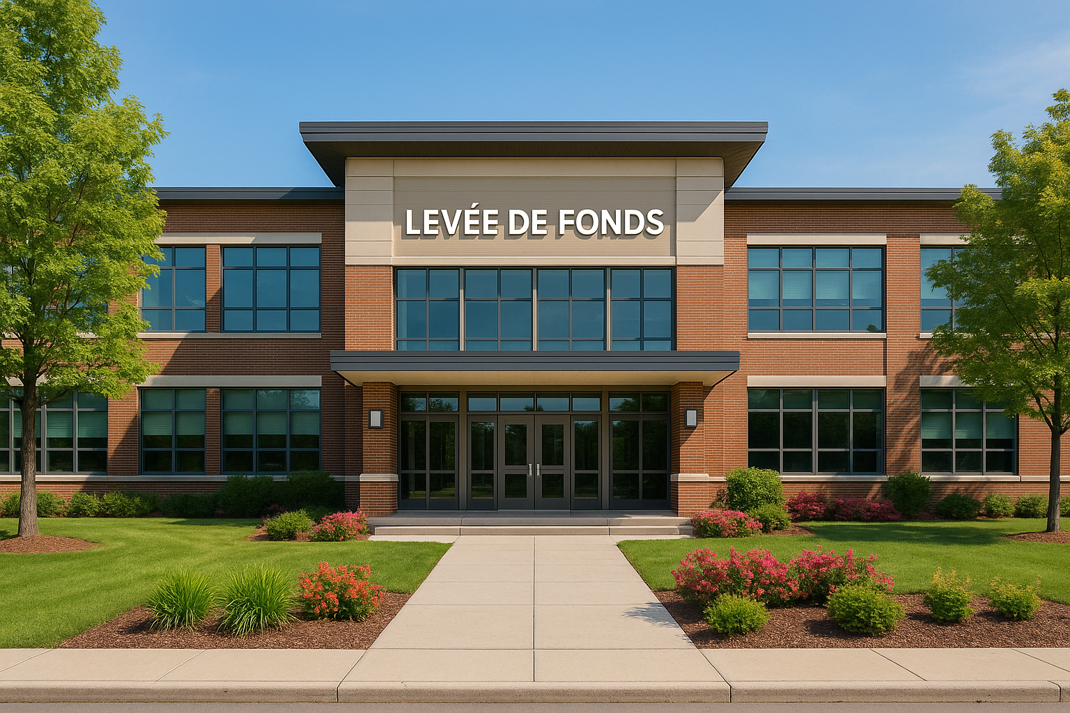 perfect looking school with the name "Levée De Fonds" in a square image